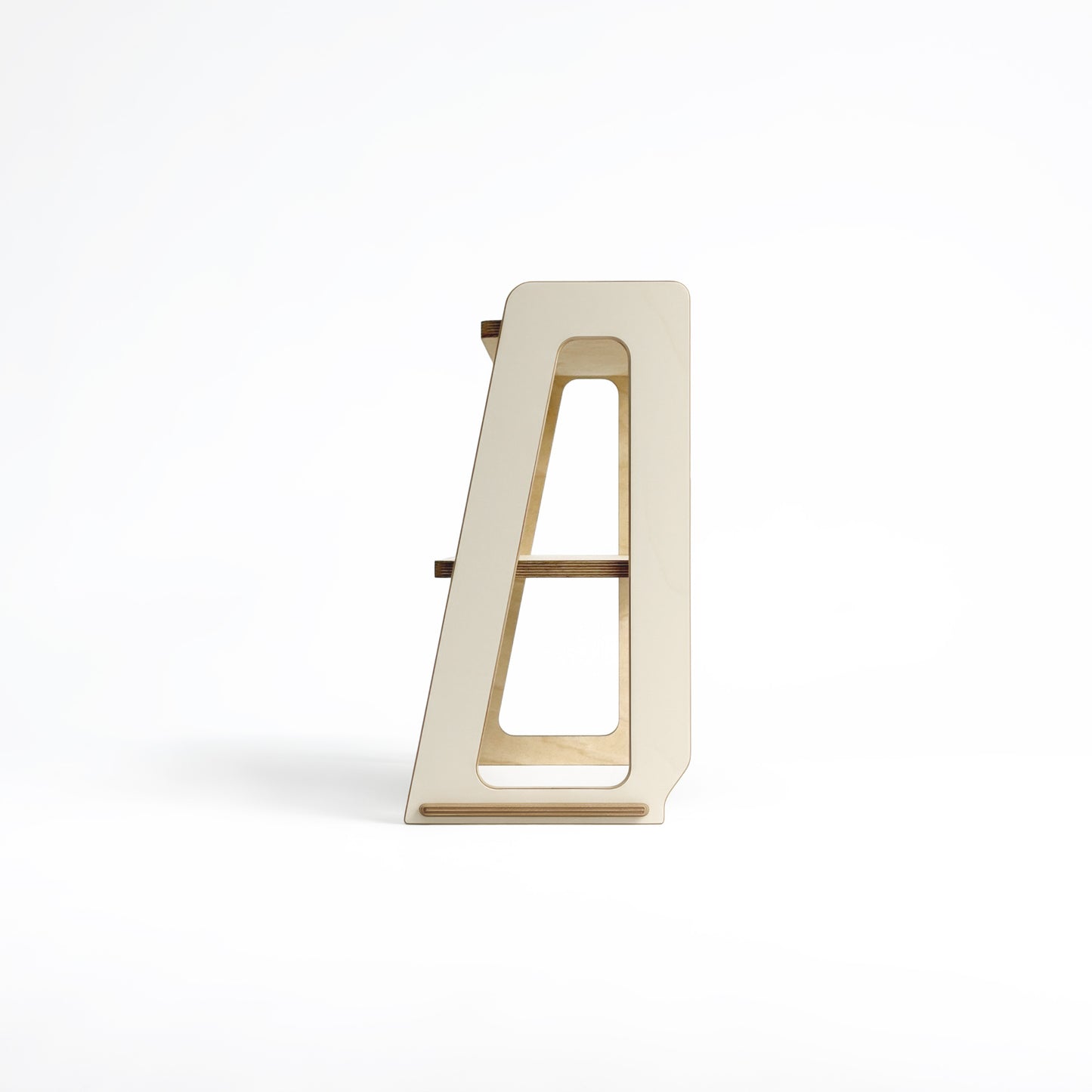 Cream Brickle Bach Shelves - side view