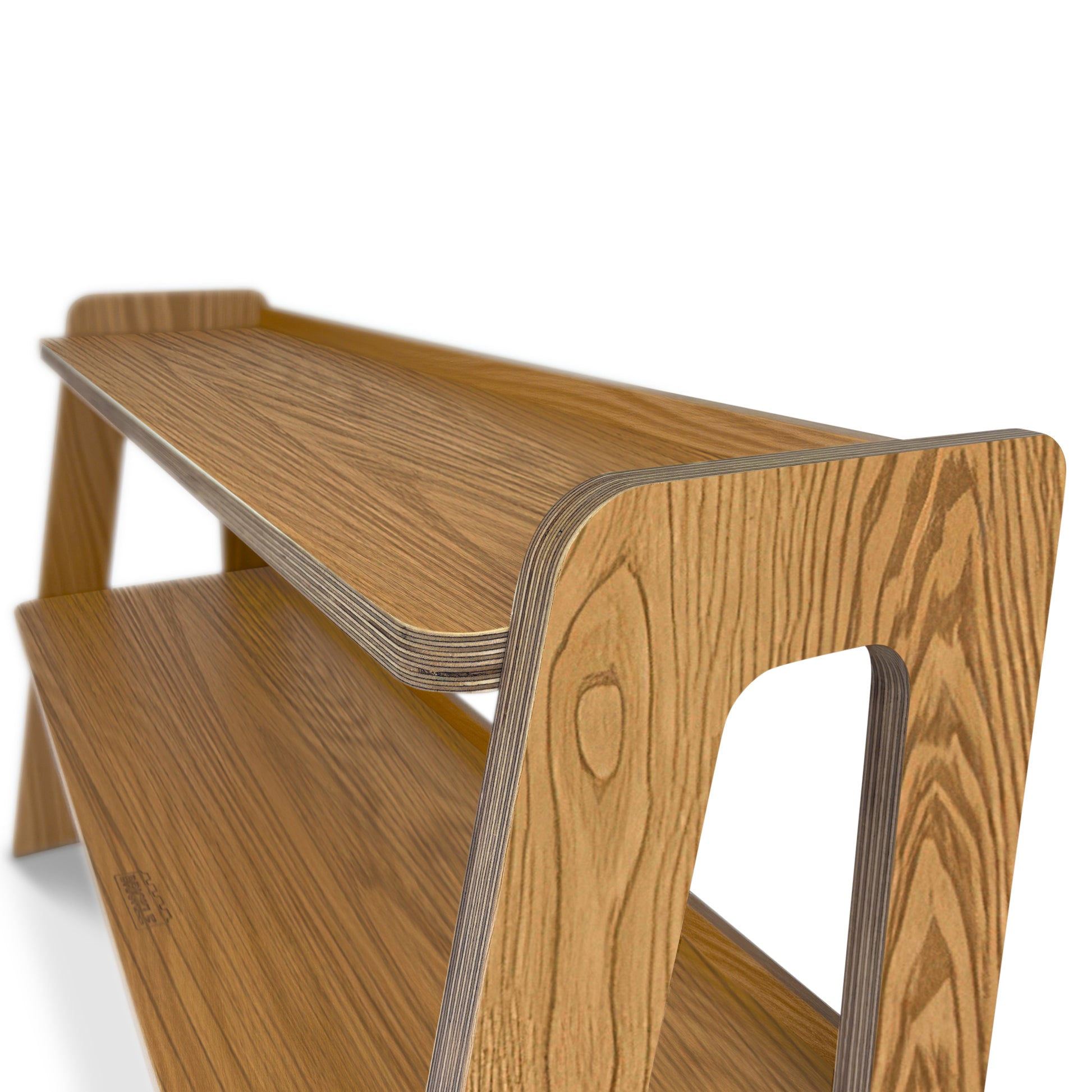 Oak Brickle Shelves for displaying LEGO creations