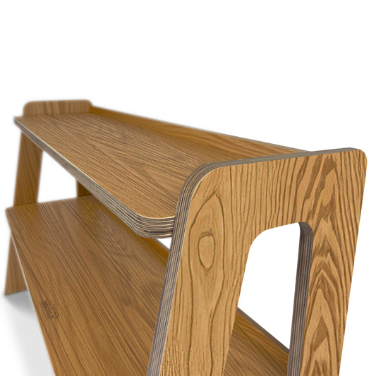 Oak Brickle Shelves for displaying LEGO creations