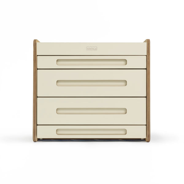 Cream Brickle Bach — compact LEGO storage furniture