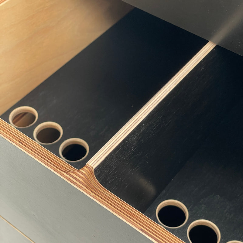 Black Brickle filtration system close up