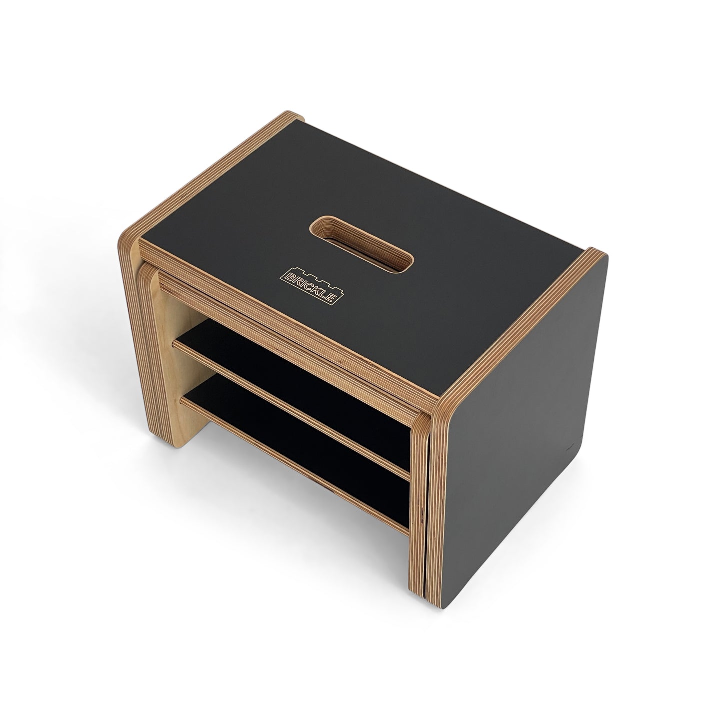 Children’s wooden nesting stools - with shelves