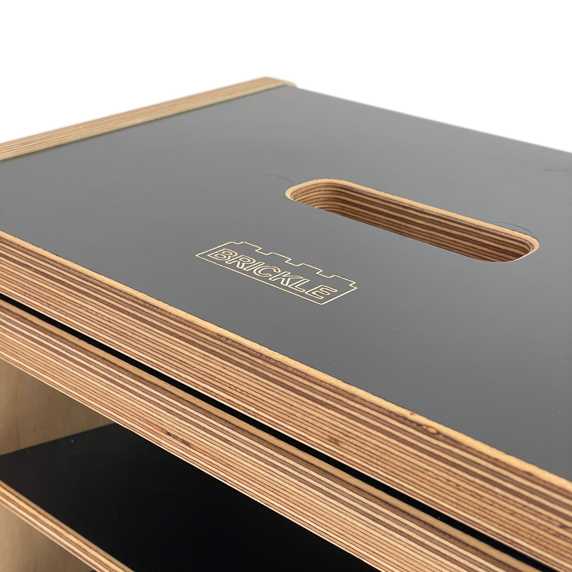 Brickle Black Nesting Stools for children - detail shot