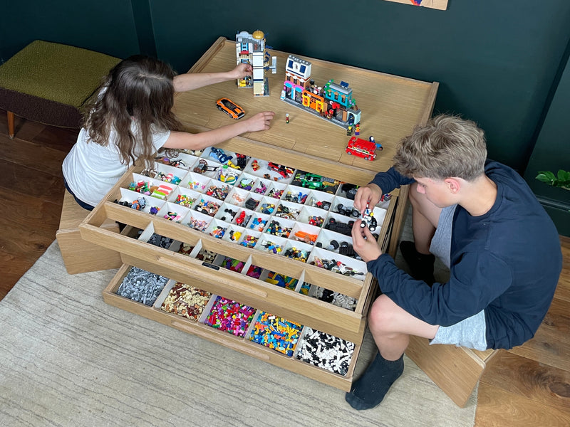 Oak Brickle special pieces drawer showing LEGO