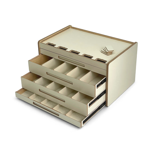 Cream Brickle - Wooden LEGO Play Table & Storage