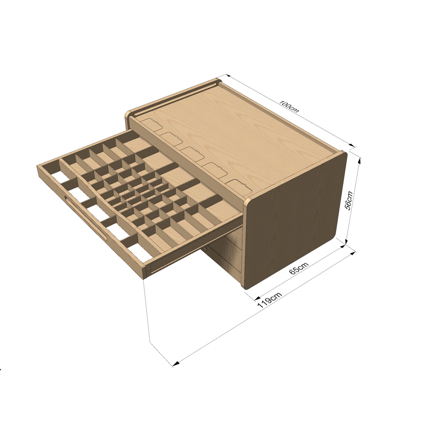 Brickle LEGO storage unit — dimensions