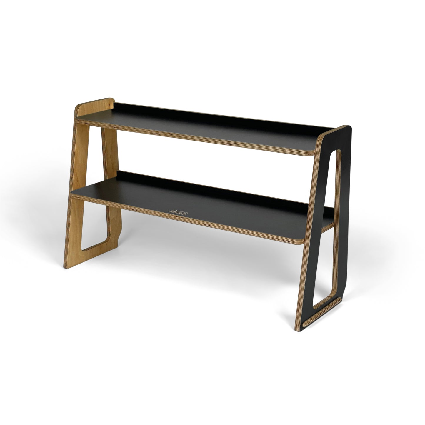 Black Brickle Shelves for displaying LEGO creations