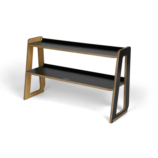 Black Brickle Shelves for displaying LEGO creations